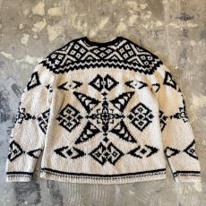 画像2: 【POLO SPORT】GRAPHIC PATTERN WOOL HANDKNIT SWEATER / Mens XL (2)