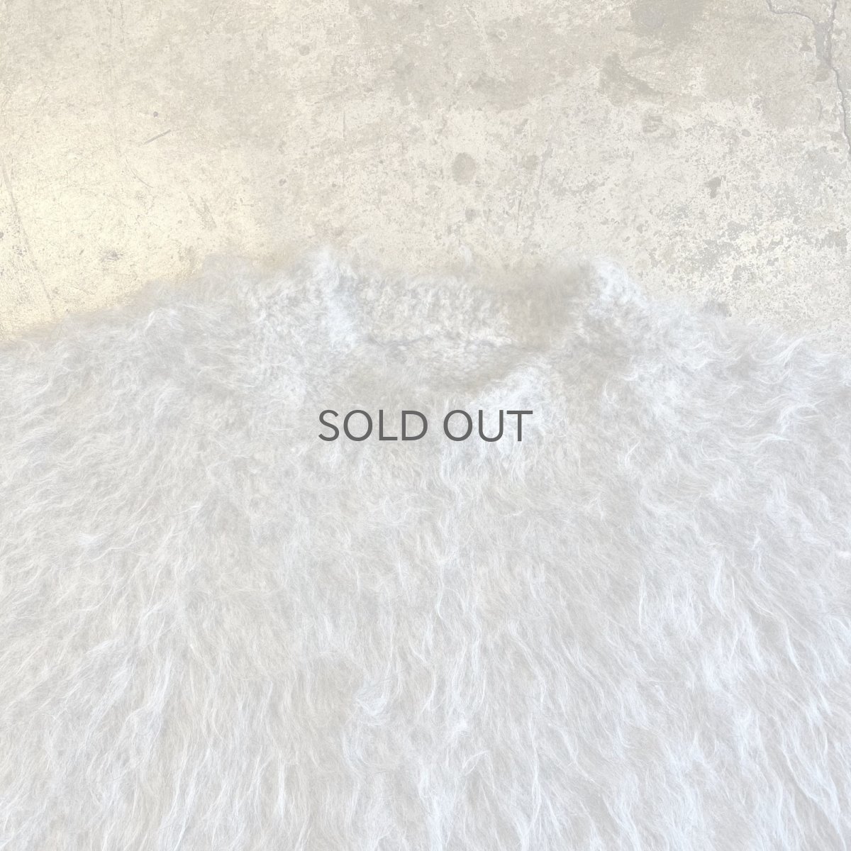 画像8: LONG SHAGGY OVER DESIGN KNIT L/S SWEATER / Ladies L (8)