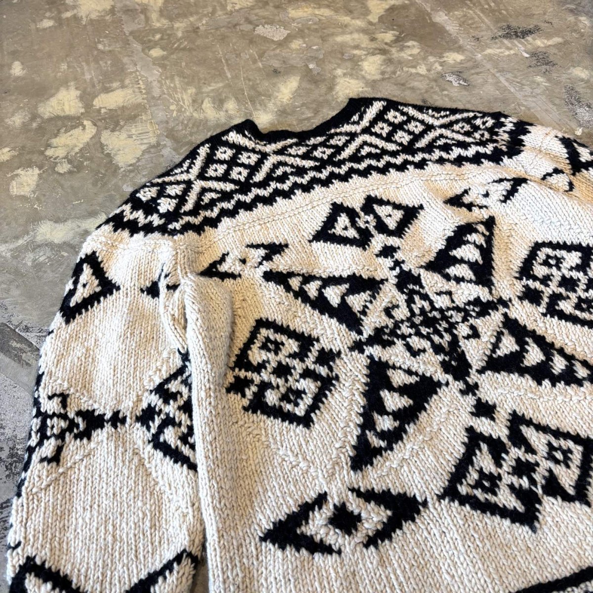 画像9: 【POLO SPORT】GRAPHIC PATTERN WOOL HANDKNIT SWEATER / Mens XL (9)