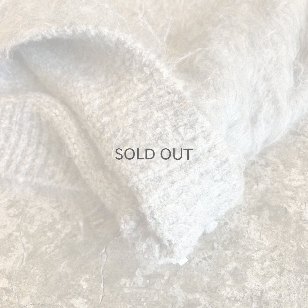 画像5: LONG SHAGGY OVER DESIGN KNIT L/S SWEATER / Ladies L (5)