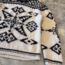 画像6: 【POLO SPORT】GRAPHIC PATTERN WOOL HANDKNIT SWEATER / Mens XL (6)