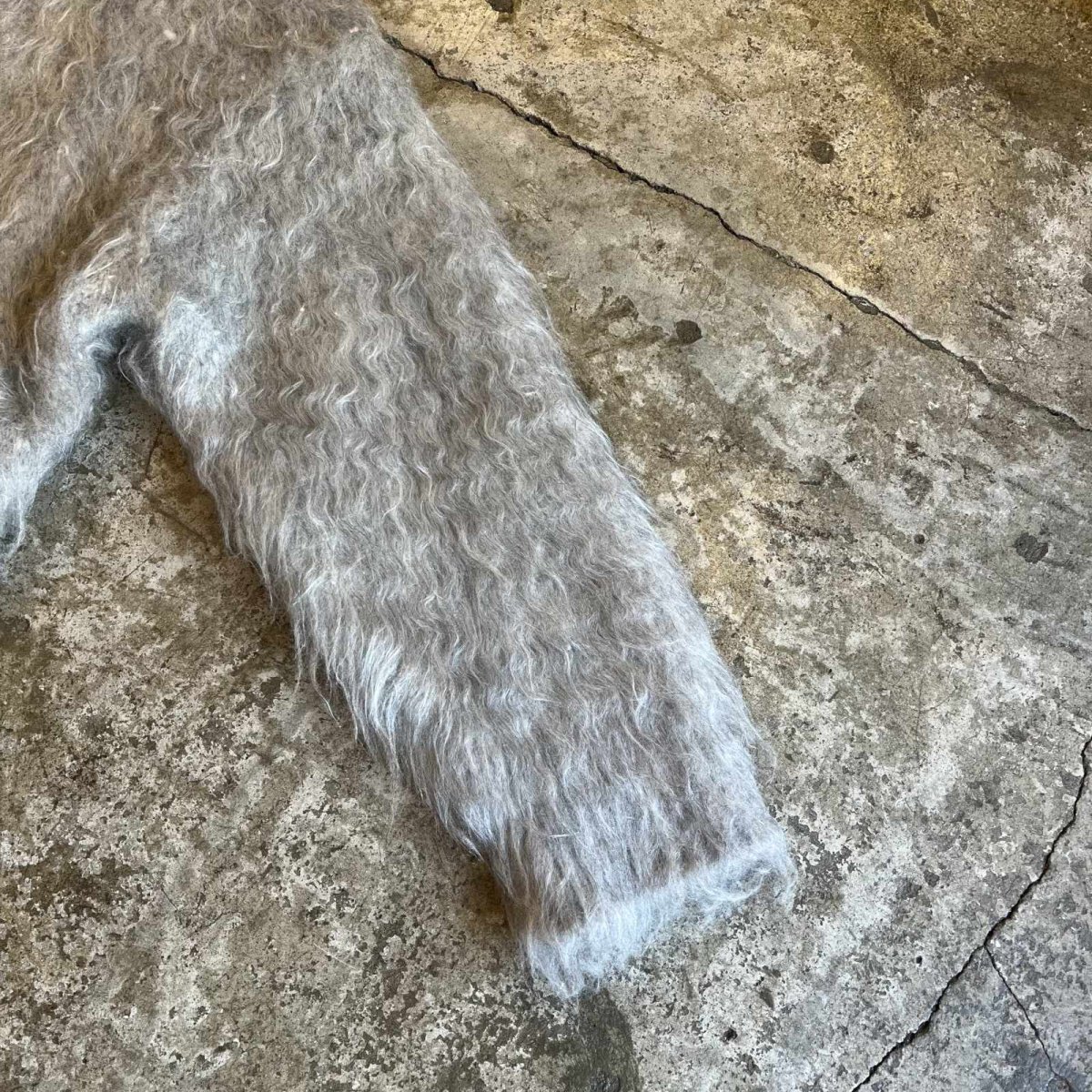 画像7: LONG SHAGGY OVER DESIGN KNIT L/S SWEATER / Ladies L (7)