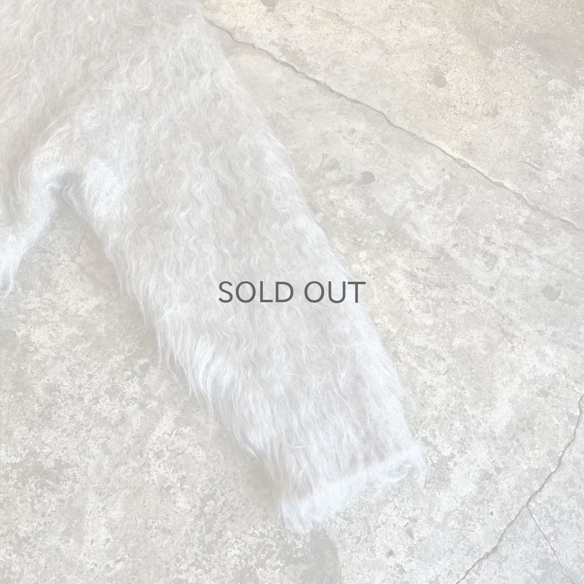 画像7: LONG SHAGGY OVER DESIGN KNIT L/S SWEATER / Ladies L (7)