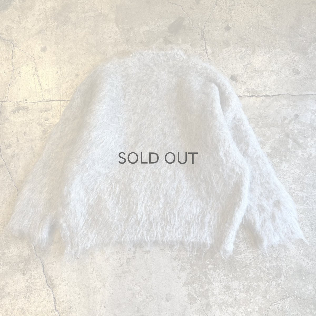 画像2: LONG SHAGGY OVER DESIGN KNIT L/S SWEATER / Ladies L (2)