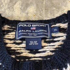 画像10: 【POLO SPORT】GRAPHIC PATTERN WOOL HANDKNIT SWEATER / Mens XL (10)