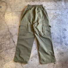 画像2: KHAKI COLOR CARGO DESIGN DRAW CODE NYLON PANTS / W24~W35 (2)