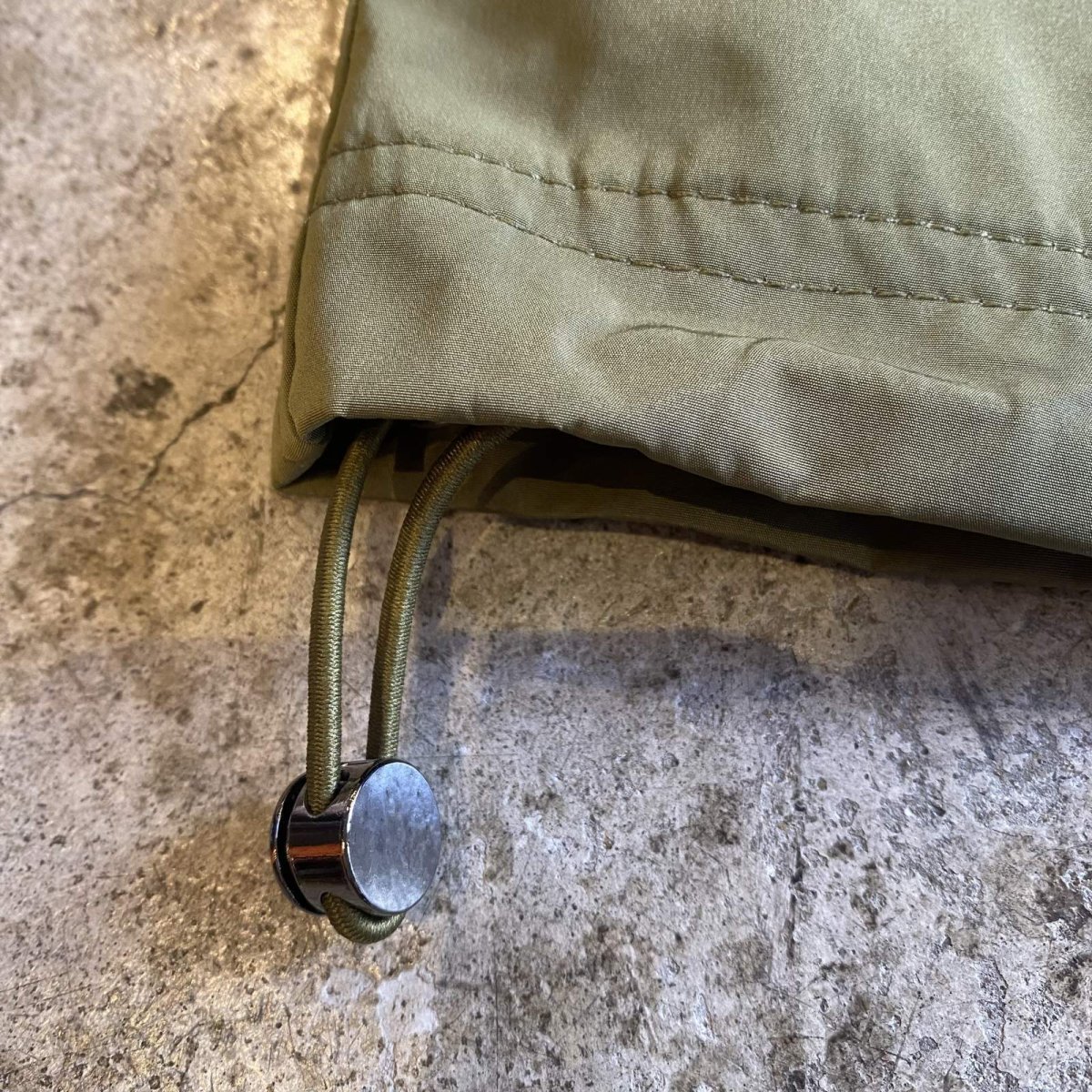 画像5: KHAKI COLOR CARGO DESIGN DRAW CODE NYLON PANTS / W24~W35 (5)