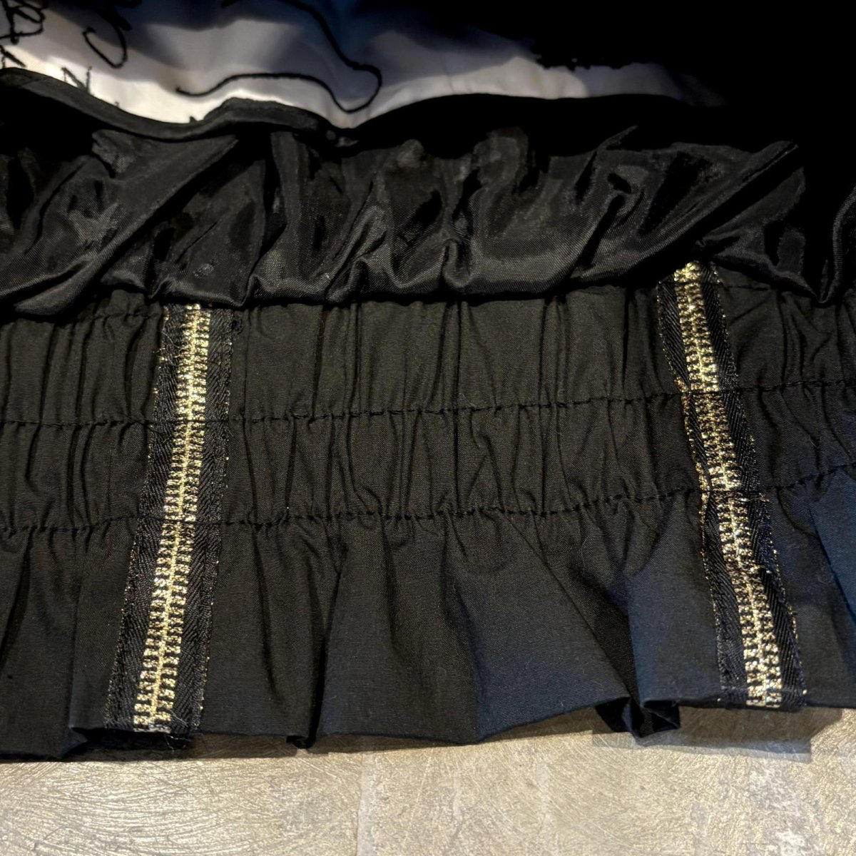 画像8: GOLD LINE ZIP UP HI-NECK PADDING JACKET / Mens L (8)