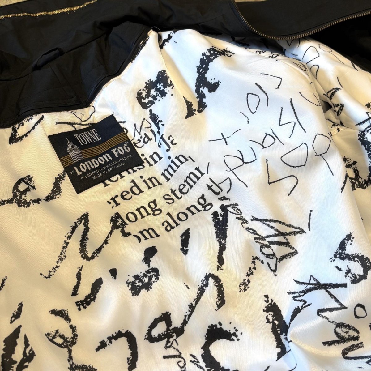 画像10: GOLD LINE ZIP UP HI-NECK PADDING JACKET / Mens L (10)