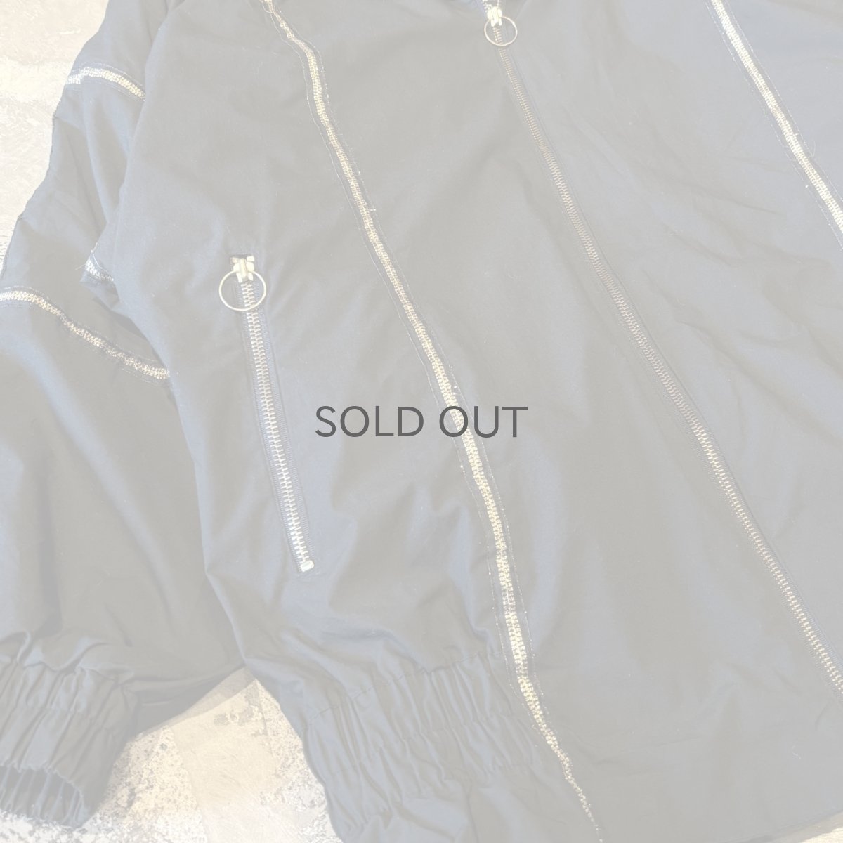 画像5: GOLD LINE ZIP UP HI-NECK PADDING JACKET / Mens L (5)