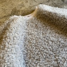 画像3: 【WONDERGROUND】POODLE BOA DESIGN KNIT TOPS / GREY / OS (3)