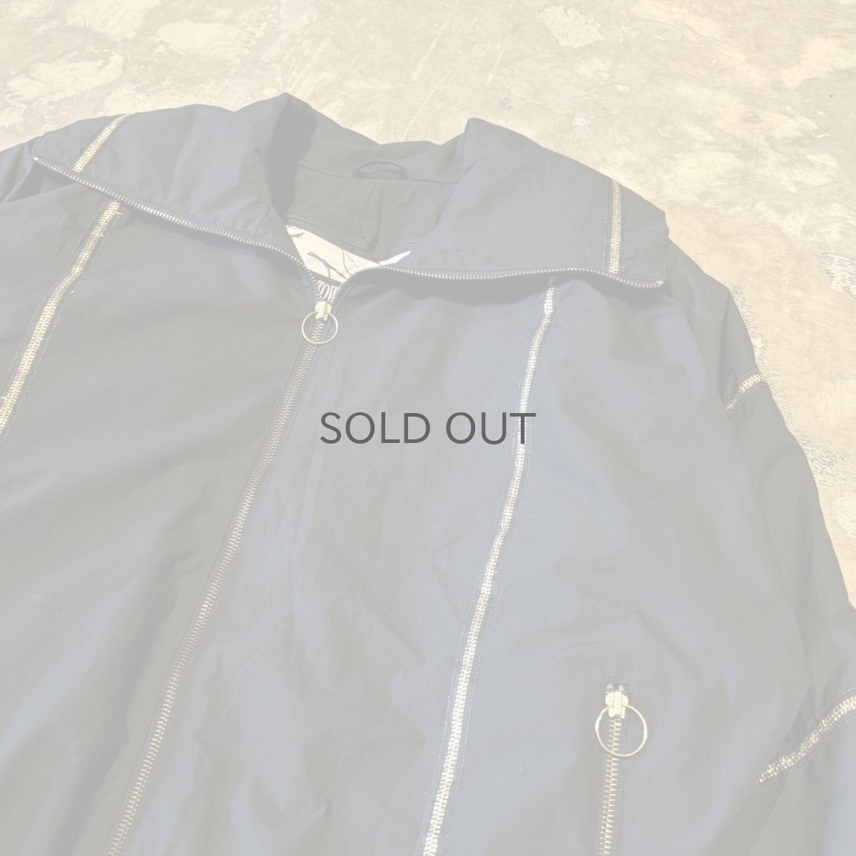 画像4: GOLD LINE ZIP UP HI-NECK PADDING JACKET / Mens L (4)