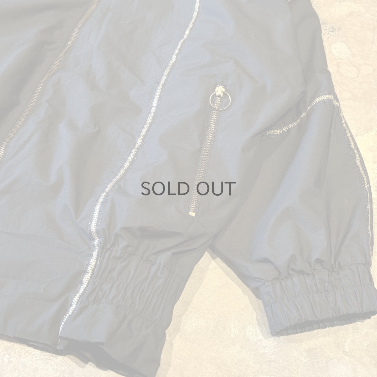 画像6: GOLD LINE ZIP UP HI-NECK PADDING JACKET / Mens L (6)