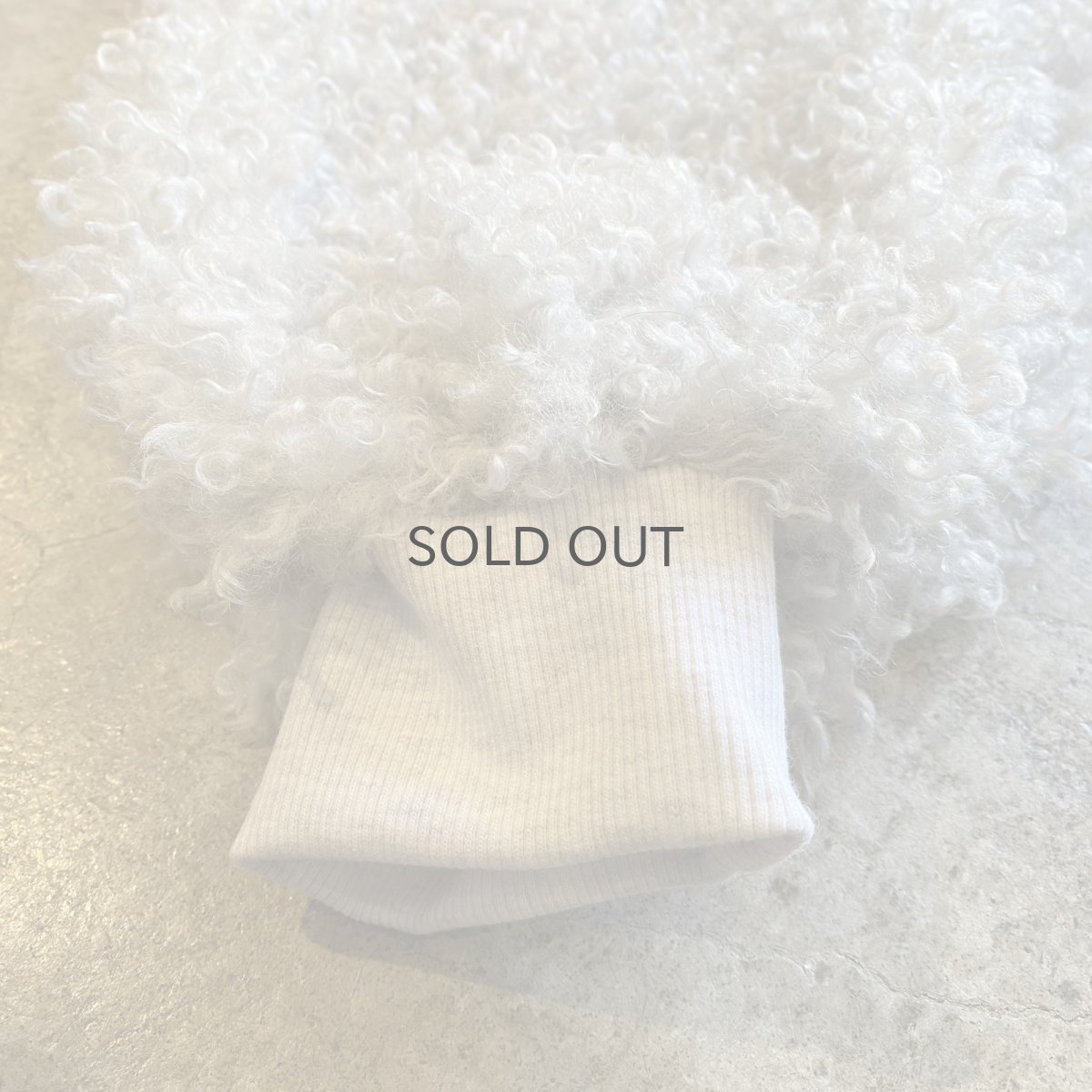 画像7: 【WONDERGROUND】POODLE BOA DESIGN KNIT TOPS / GREY / OS (7)