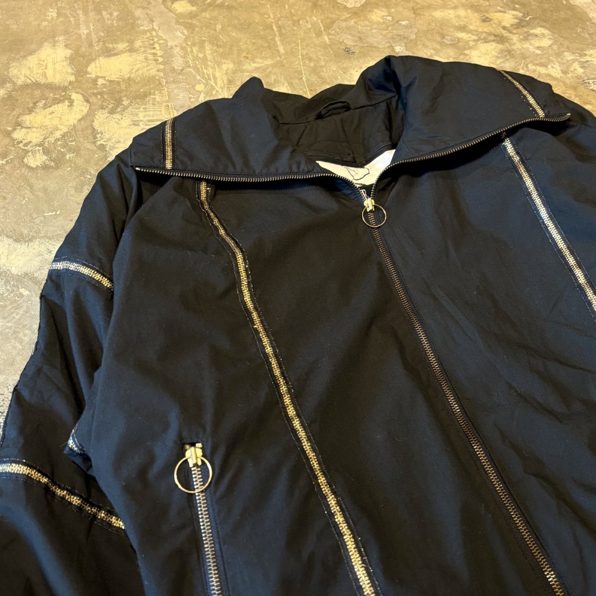 画像3: GOLD LINE ZIP UP HI-NECK PADDING JACKET / Mens L (3)