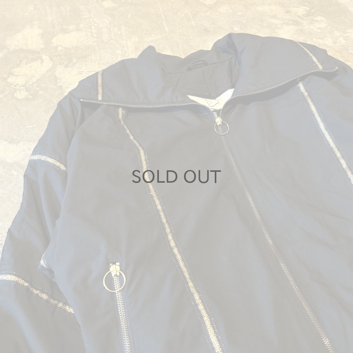 画像3: GOLD LINE ZIP UP HI-NECK PADDING JACKET / Mens L (3)