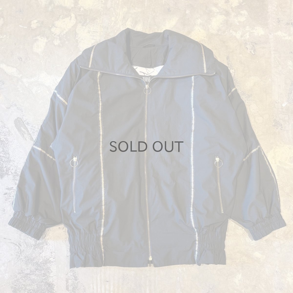 画像1: GOLD LINE ZIP UP HI-NECK PADDING JACKET / Mens L (1)