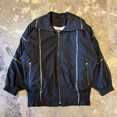 画像1: GOLD LINE ZIP UP HI-NECK PADDING JACKET / Mens L (1)