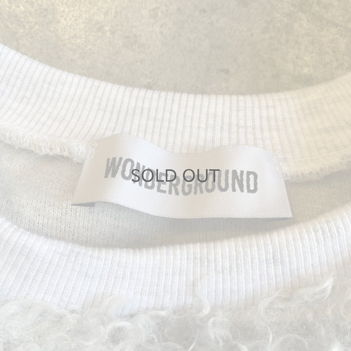 画像10: 【WONDERGROUND】POODLE BOA DESIGN KNIT TOPS / GREY / OS (10)