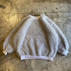画像1: 【WONDERGROUND】POODLE BOA DESIGN KNIT TOPS / GREY / OS (1)