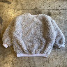 画像2: 【WONDERGROUND】POODLE BOA DESIGN KNIT TOPS / GREY / OS (2)