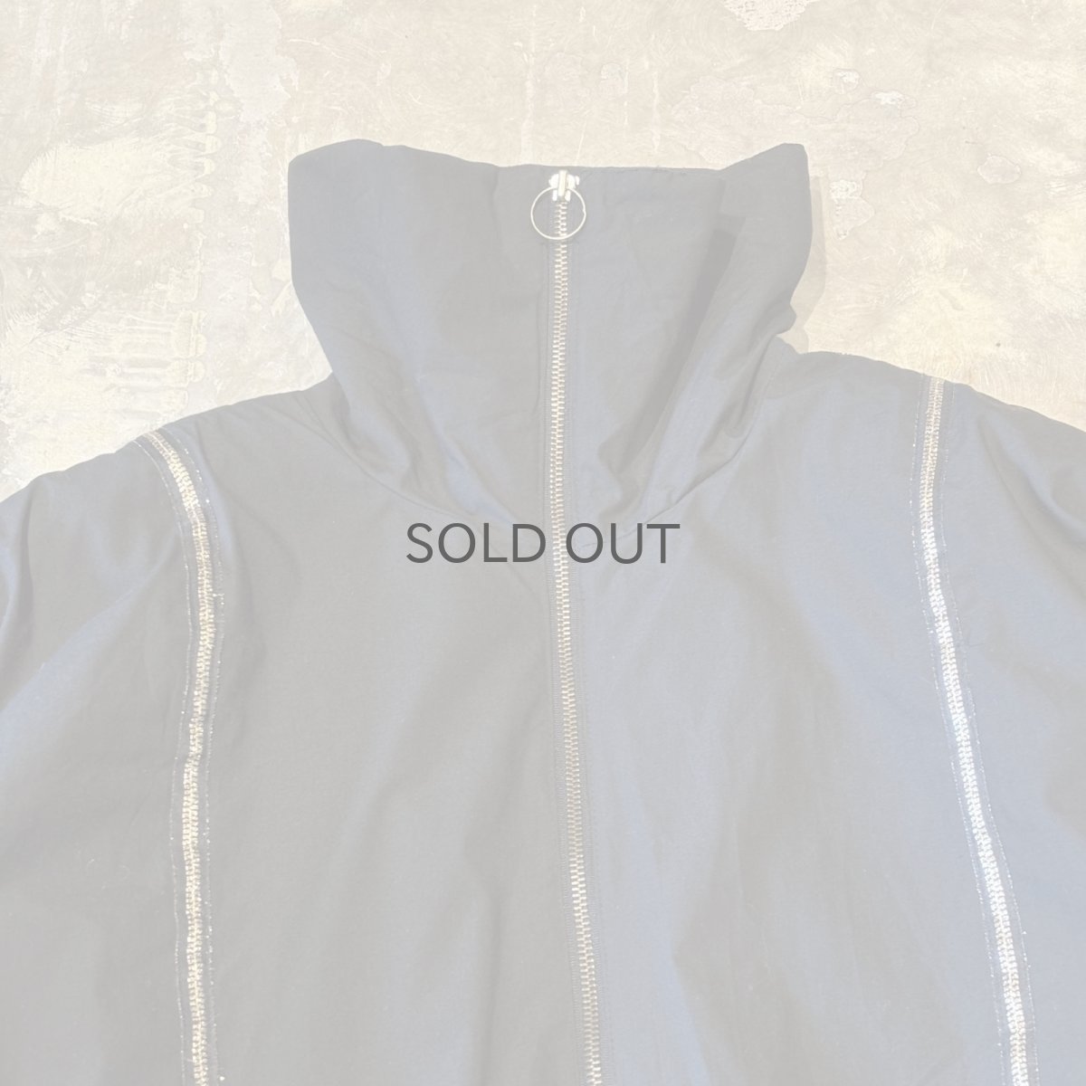 画像11: GOLD LINE ZIP UP HI-NECK PADDING JACKET / Mens L (11)