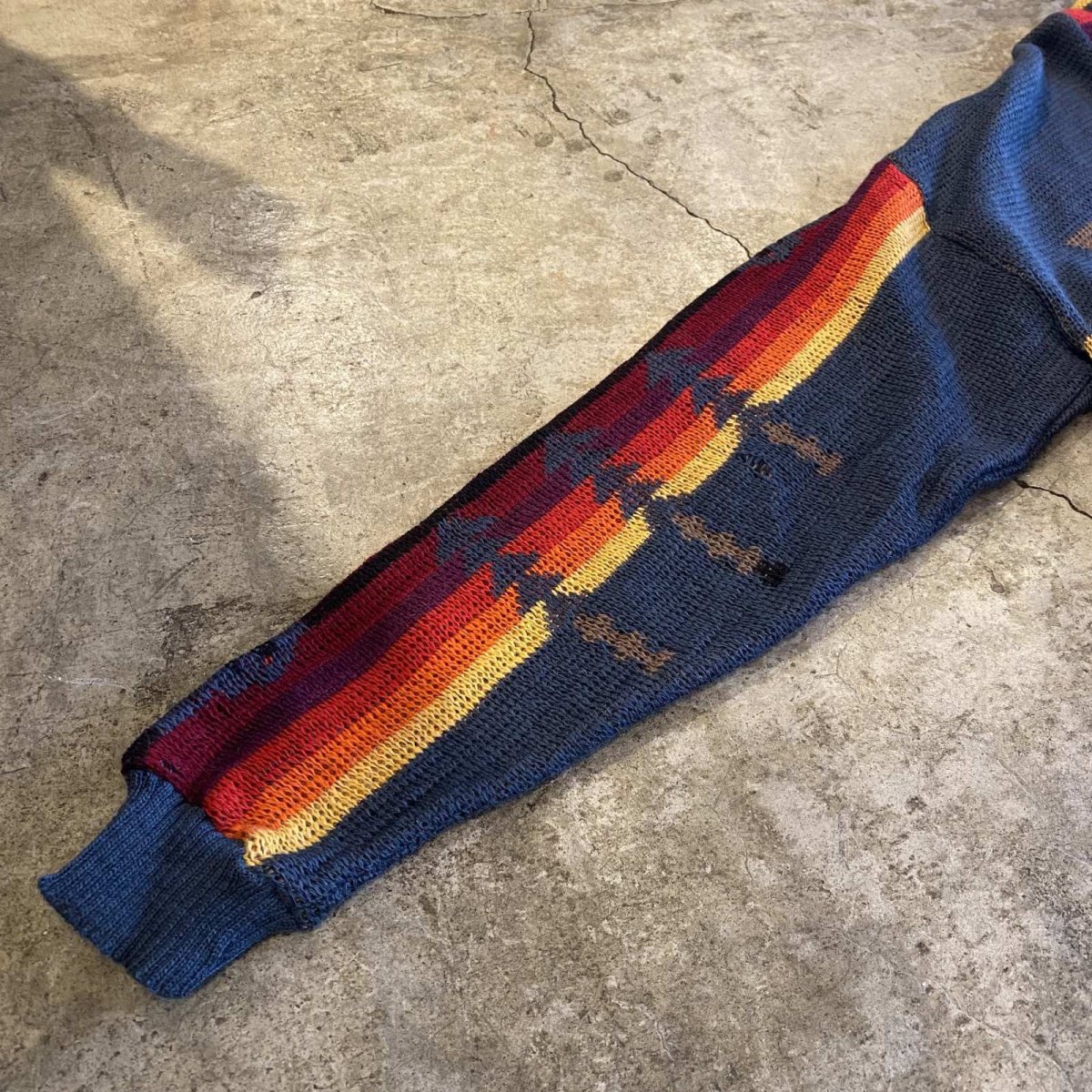 画像6: 【PENDLETON】NATIVE PATTERN SHAWL COLLAR KNIT CARDIGAN / Ladies L / MADE IN USA (6)