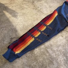 画像6: 【PENDLETON】NATIVE PATTERN SHAWL COLLAR KNIT CARDIGAN / Ladies L / MADE IN USA (6)