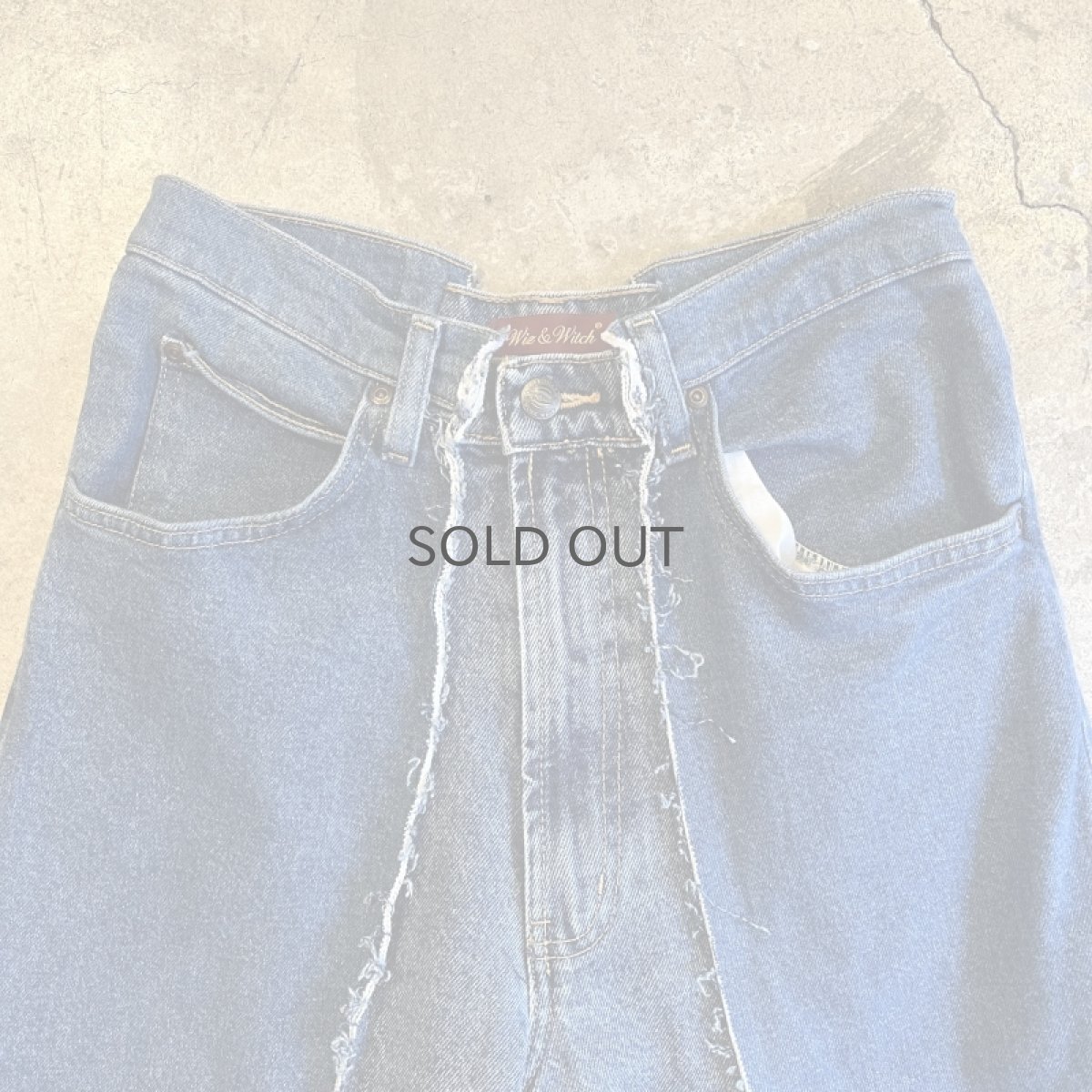 画像6: 【Wiz&Witch】"UNITED" TWINS WIDE DENIM PANTS / W29 (6)