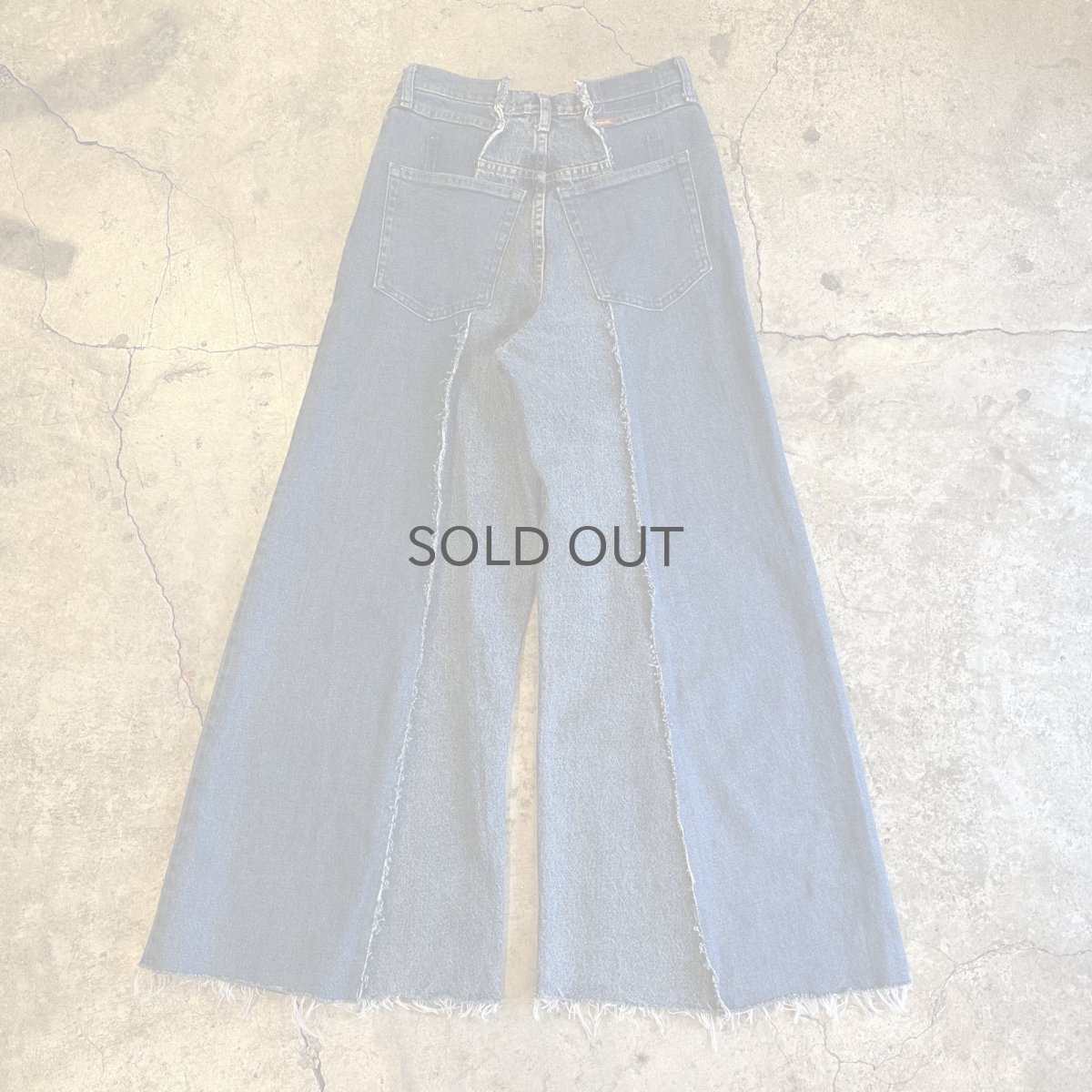 画像2: 【Wiz&Witch】"UNITED" TWINS WIDE DENIM PANTS / W29 (2)