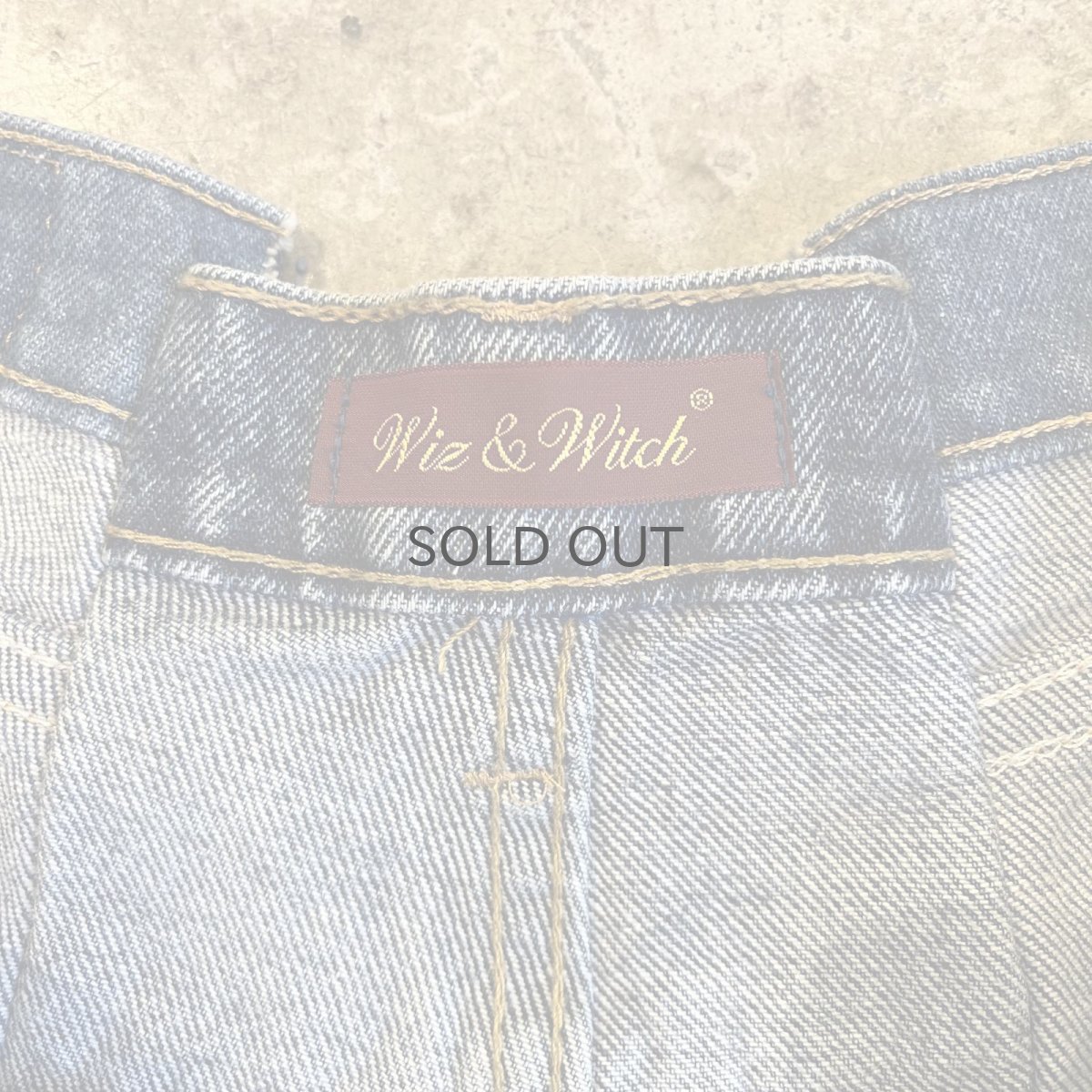 画像10: 【Wiz&Witch】"UNITED" TWINS WIDE DENIM PANTS / W29 (10)