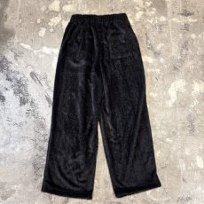 画像2: BLACK COLOR SHAGGY WIDE SILHOUETTE PANTS / W33 (2)