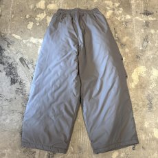 画像2: 【WONDERGROUND】QUILTING LINER WIDE NYLON PANTS / GREY / OS (2)