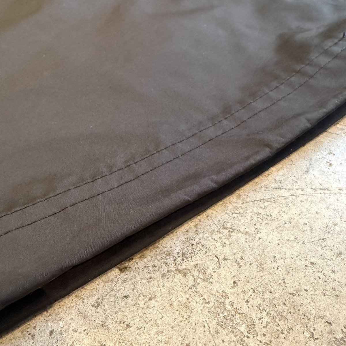 画像12: BLACK COLOR CARGO DESIGN WAIST DRAW CODE NYLON PANTS / FREE~W35 (12)