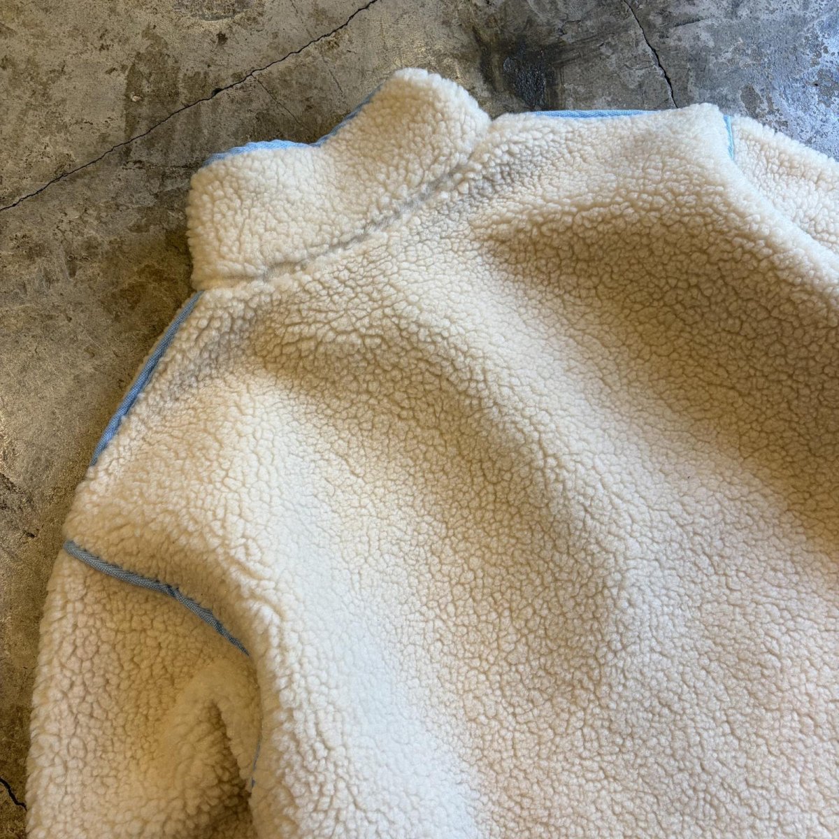 画像9: 【WONDERGROUND】SNAP DESIGN PIPING BOA KNIT TOPS / WHITE / OS (9)