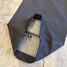 画像5: BLACK COLOR CARGO DESIGN WAIST DRAW CODE NYLON PANTS / FREE~W35 (5)