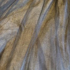 画像5: BLACK COLOR DESIGN TULLE SHEER FLARE LONG SKIRT / W23~W35 (5)