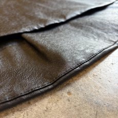 画像12: BLACK COLOR FAUX LEATHER ROUND DESIGN FLARE SKIRT / W25~W30 (12)