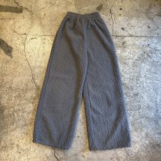 画像2: 【WONDERGROUND】FAUX MOHAIR  KNIT WIDE PANTS / GREY / OS (2)