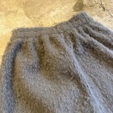 画像9: 【WONDERGROUND】FAUX MOHAIR  KNIT WIDE PANTS / GREY / OS (9)