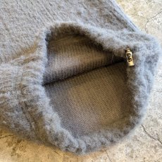 画像5: 【WONDERGROUND】FAUX MOHAIR  KNIT WIDE PANTS / GREY / OS (5)