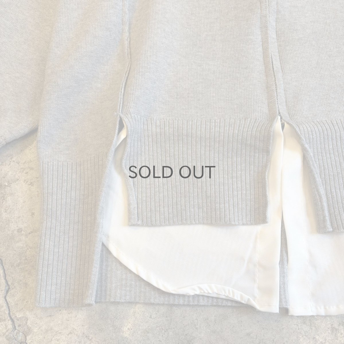 画像4: 【Wiz&Witch】"UNITED" LAYERED ZIP UP KNIT / OS (4)