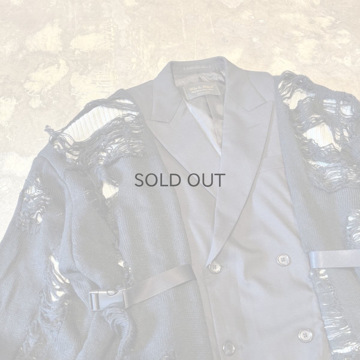 画像3: 【Wiz&Witch】"UNITED" GRUNGE TAYLOR JACKET / OS (3)