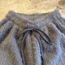 画像7: 【WONDERGROUND】FAUX MOHAIR  KNIT WIDE PANTS / GREY / OS (7)