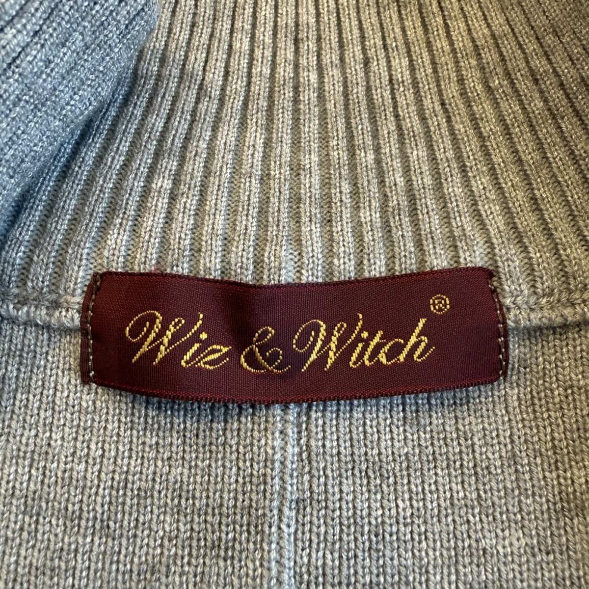 画像10: 【Wiz&Witch】"UNITED" LAYERED ZIP UP KNIT / OS (10)
