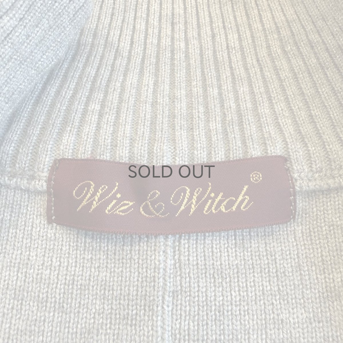 画像10: 【Wiz&Witch】"UNITED" LAYERED ZIP UP KNIT / OS (10)