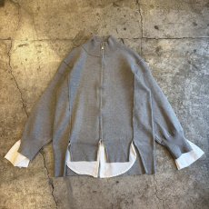 画像1: 【Wiz&Witch】"UNITED" LAYERED ZIP UP KNIT / OS (1)