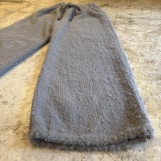 画像4: 【WONDERGROUND】FAUX MOHAIR  KNIT WIDE PANTS / GREY / OS (4)