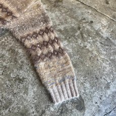 画像7: 4 COLOR BUTTON GLITTER MIX MULTI BORDER DESIGN KNIT SWEATER / Ladies M (7)