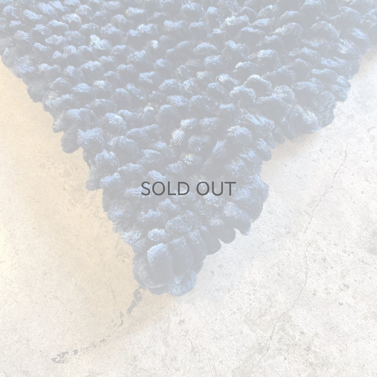 画像3: NAVY COLOR POPCORN DESIGN VERVET L/S TOPS / Ladies S~M (3)